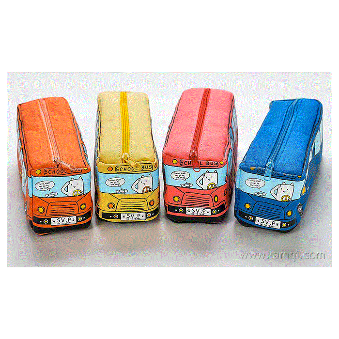 巴士文具盒帆布笔袋