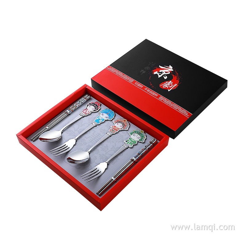 不锈钢餐具礼盒装