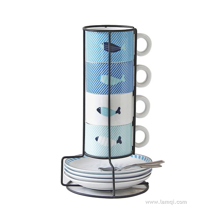 陶瓷杯碟收纳套装