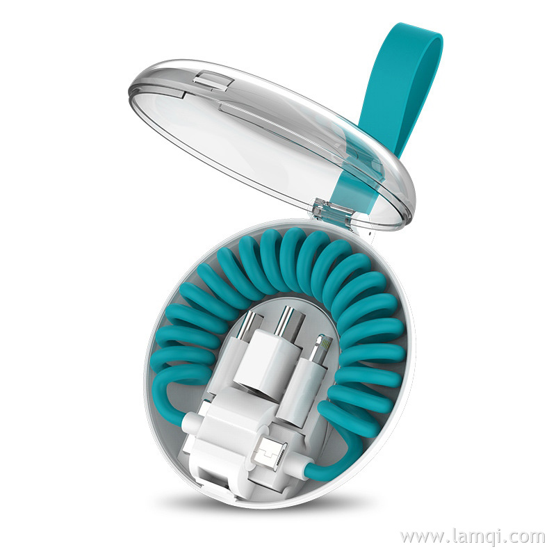 弹簧数据线收纳盒