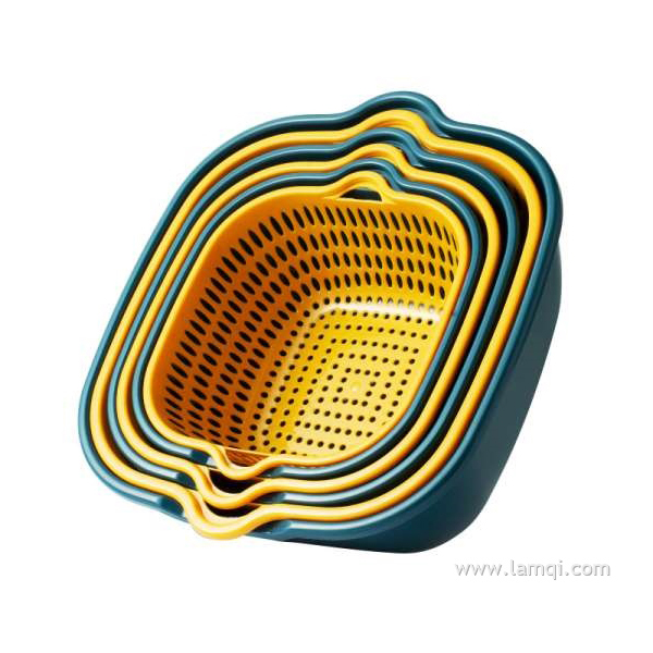 双层沥水篮 六件套