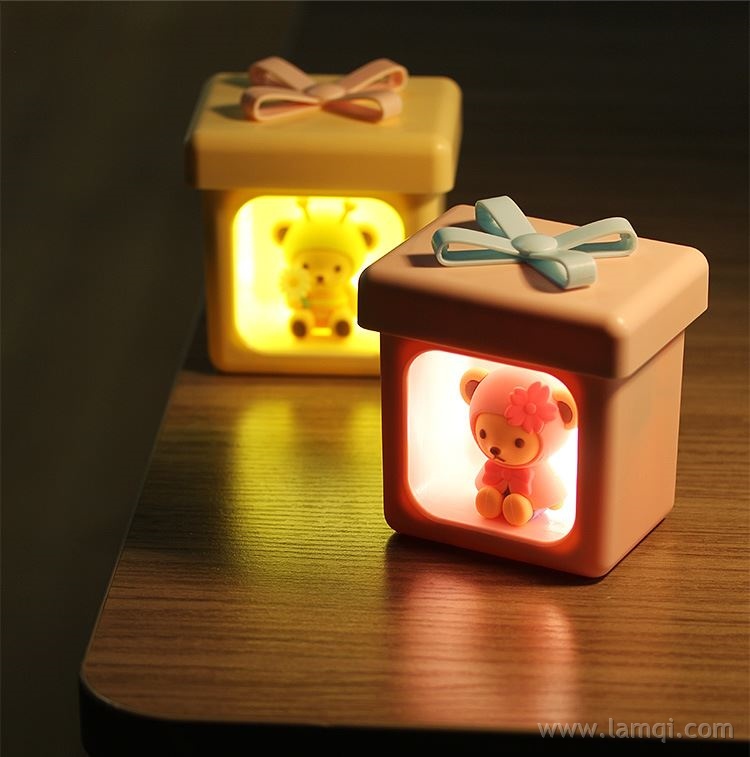 礼物盒子小夜灯