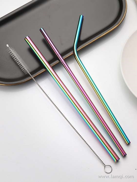 不锈钢彩色吸管套装